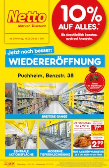 Aktueller Netto Marken-Discount Prospekt (Gröbenzell) Netto Marken-Discount Prospekt "Wiedereröffnung - 10% auf ALLES" mit Seiten (Gröbenzell)