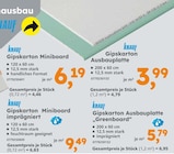 Gipskarton Miniboard bei Globus-Baumarkt im Prospekt "" für 3,99 €