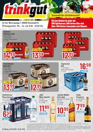 Trinkgut Prospekt für Harburg mit 4 Seiten Trinkgut Prospekt "Aktuelle Angebote" für Harburg, 4 Seiten, 02.03.2026 - 07.03.2026