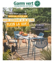 Prospectus Jardinerie & Animalerie de Gamm vert, "Spécial plein air", valable du 22/03/2023 au 04/06/2023 