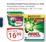 Waschmittel Pulver im Angebot bei GLOBUS in Bochum Waschmittel Pulver Angebote von Ariel bei GLOBUS Bochum für 16,99 €