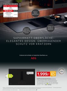 Kochfeld im aktuellen XXXLutz Möbelhäuser Prospekt (München) Kochfeld im XXXLutz Möbelhäuser Prospekt "AEG Geräte zum besten Preis" mit 20 Seiten (München)