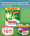 Waschmittel Pulver, Flüssig oder Pods im Angebot bei GLOBUS in Gera Waschmittel Pulver, Flüssig oder Pods Angebote von Ariel bei GLOBUS Gera für 16,99 €