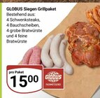 Aktuelles Grillpaket Angebot bei GLOBUS in Siegen (Universitätsstadt) ab 15,00 €