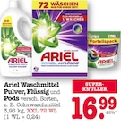 Waschmittel Pulver, Flüssig und Pods Angebote von Ariel bei E center Rastatt für 16,99 €