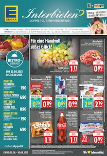 EDEKA Prospekt der KW 35 "Aktuelle Angebote" Aktueller EDEKA Prospekt "Aktuelle Angebote" Seite 1 von 24 Seiten