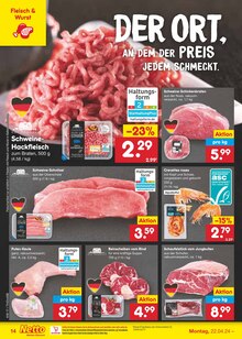 Schweineschnitzel im Netto Marken-Discount Prospekt "Aktuelle Angebote" mit 51 Seiten (Dresden)