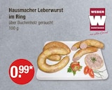 Hausmacher Leberwurst im Ring im V-Markt Prospekt Hausmacher Leberwurst im Ring von Weber im aktuellen V-Markt Prospekt für 0,99 €