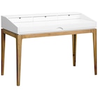 SCHREIBTISCH 120/60/76,5-86 cm Weiß, Eichefarben von Novel im aktuellen XXXLutz Prospekt