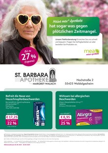 mea - meine apotheke Prospekt Waldalgesheim "Unsere April-Angebote" mit 4 Seiten