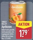 Aprikosen von Sweet Valley für 1,79 € bei ALDI Nord im Angebot Aprikosen von Sweet Valley im aktuellen ALDI Nord Prospekt