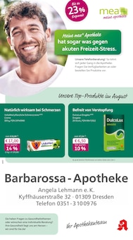Aktueller mea - meine apotheke Prospekt "Unsere August-Angebote" für Dresden Aktueller mea - meine apotheke Prospekt für Dresden mit Seiten