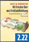 EDEKA Merenberg - 10 Frische Eier aus Freilandhaltung Angebot im Prospekt 10 Frische Eier aus Freilandhaltung bei EDEKA im Merenberg Prospekt für 2,22 €