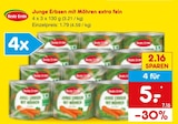 Netto Marken-Discount - Junge Erbsen mit Möhren extra fein Angebot im Prospekt Junge Erbsen mit Möhren extra fein bei Netto Marken-Discount im Prospekt "" für 5,00 €