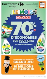 Catalogue Carrefour Market à Barlin cette semaine, valable du 08/09/2026 au 20/09/2026 Prospectus Carrefour Market à Barlin, "LE MOIS MONOPOLY", 76 pages de promos valables du 08/09/2026 au 20/09/2026