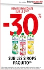 -30% remise immédiate sur le 2ème sur les sirops PAQUITO à Intermarché dans Grésy-sur-Aix -30% remise immédiate sur le 2ème sur les sirops PAQUITO à Intermarché dans Grésy-sur-Aix