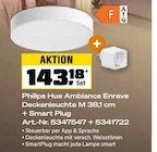 Ambiance Enrave Deckenleuchte M 38,1 cm + Smart Plug von Philips Hue im aktuellen OBI Prospekt für 143,18 €