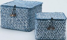 Lot de 2 paniers carrés bleu Trésor - Casino Supermarchés à Aix-en-Provence Lot de 2 paniers carrés bleu Trésor en promo chez Casino Supermarchés Aix-en-Provence à 13,90 €