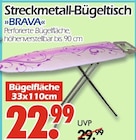 Streckmetall-Bügeltisch Angebote von BRAVA bei Wreesmann Stade für 22,99 €
