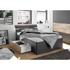 Bett Mars Graphit Montana Oak Nachbildung Liegefläche B/L: ca. 140x200 cm bei POCO im Pforzheim Prospekt für 299,99 €