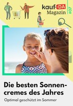 kaufDA Magazin Prospekt für Asendorf mit 1 Seite kaufDA Magazin Prospekt für Asendorf: "Die besten Sonnencremes des Jahres", 1 Seite, 01.08.2021 - 31.08.2021