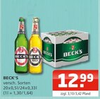 Beck's Angebote von Beck's bei Getränke Oase Rheda-Wiedenbrück für 12,99 €
