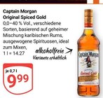 Original Spiced Gold Angebote von Captain Morgan bei GLOBUS Erfurt für 9,99 €