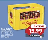 Aktuelle Coca Cola Angebote bei combi in Ahlen Aktuelles versch. Sorten Angebot bei combi in Ahlen ab 15,99 €