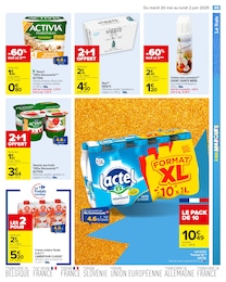 Prix et réduction Activia dans le prospectus Carrefour en cours Offre Activia dans le catalogue Carrefour du moment à la page 51
