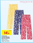 Pantalon fluide imprimé - Melissa Brown - Intermarché Hyper à Mérignac Pantalon fluide imprimé - Melissa Brown en promo chez Intermarché Hyper Mérignac à 14,99 €