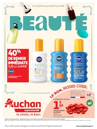 Catalogue Auchan Supermarché à Orange "BEAUTÉ", 24 pages, 16/06/2026 - 27/06/2026 Prospectus Auchan Supermarché à Orange "BEAUTÉ", 24 pages, 16/06/2026 - 27/06/2026