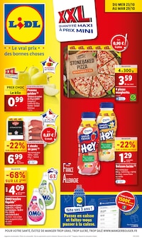 Prospectus Lidl à Raismes, "XXL QUANTITÉ MAXI À PRIX MINI", 85 pages de promos valables du 23/10/2024 au 29/10/2024