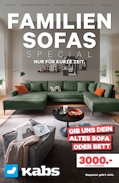 Kabs Prospekt: "FAMILIENSOFAS SPECIAL", 10 Seiten, 07.03.2025 - 09.03.2025