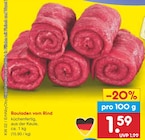 Rouladen vom Rind für 1,59 € bei Netto Marken-Discount im Angebot Rouladen vom Rind im aktuellen Netto Marken-Discount Prospekt