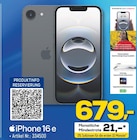 iPhone 16 e Angebote von Apple bei EURONICS Hagen für 679,00 €