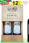 Promo Le coffret de 2 bouteilles de vin Château Bassac à 12,95 € dans le catalogue Stokomani à Harfleur