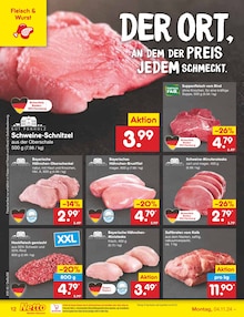 Schweineschnitzel im Netto Marken-Discount Prospekt "Aktuelle Angebote" mit 54 Seiten (Stuttgart)