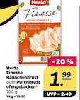 Finesse Hähnchenbrust oder Putenbrust ofengebacken Angebote von Herta bei Netto mit dem Scottie Halle für 1,99 €