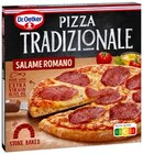 Pizza Tradizionale Salame Romano im REWE Prospekt Pizza Tradizionale Salame Romano von Dr. Oetker im aktuellen REWE Prospekt für 2,22 €