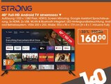 40" Full-HD Android TV SRT40FD5553 Angebote von Strong bei V-Markt Augsburg für 160,00 €