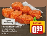 Schweine-Filet-Medaillons im REWE Prospekt Schweine-Filet-Medaillons von im aktuellen REWE Prospekt für 0,99 €