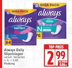 Daily Protect von Always für 2,99 € bei EDEKA im Angebot Daily Protect von Always im aktuellen EDEKA Prospekt