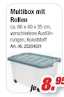 Multibox mit Rollen Angebote bei Möbel AS Schwäbisch Hall für 8,95 €