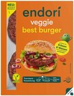 Vegane Bratwurst oder Veggie Best Burger von Endori im aktuellen REWE Prospekt für 2,49 €