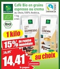 Café Bio en grains espresso ou créma à Norma dans Illzach