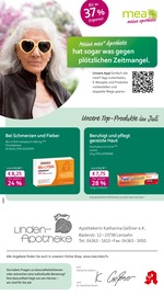 mea - meine apotheke Apotheke Prospekt der aktuellen Woche mit 4 Seiten, gültig von 01.07.2025 bis 31.07.2025, in Grömitz und Umgebung Aktueller mea - meine apotheke Apotheke Prospekt in Grömitz und Umgebung, "Unsere Juli-Angebote" mit 4 Seiten, 01.07.2025 - 31.07.2025