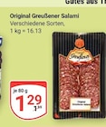 Original Greußener Salami bei GLOBUS im Zwickau Prospekt für 1,29 €