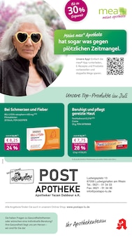 Aktueller mea - meine apotheke Prospekt "Unsere Juli-Angebote" Seite 1 von 4 Seiten für Mannheim