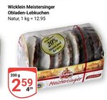 Meistersinger Obladen-Lebkuchen im Angebot bei GLOBUS in Speyer Meistersinger Obladen-Lebkuchen Angebote von Wicklein bei GLOBUS Speyer für 2,59 €