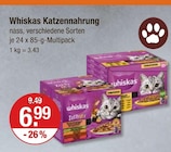 Katzennahrung von Whiskas im aktuellen V-Markt Prospekt für 6,99 €